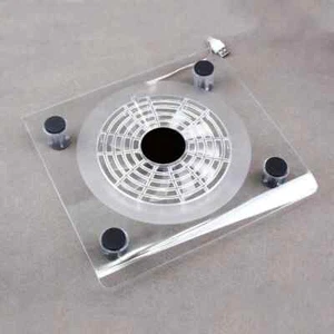 New 10"-15" Laptop Cooler Cooling Pad Stand Tray with 1 Big USB Powered Fan UK - Afbeelding 1 van 4
