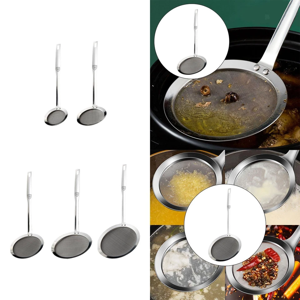 Ölfiltersieb Öle Bratensieb Kochen Sieb mit langem Griff Lebensmittel - Bild 1 von 1