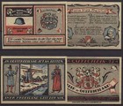 [25045] - 4 x NOTGELD LEER, Stahlhelm, Bund der Frontsoldaten, 2 x  50  & 75 Pf,