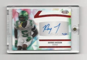 2024 Sage Aspire Khyree Jackson Red Foil Auto #D 9/50 Card # ASP-KJ (Vikings) - Bild 1 von 2