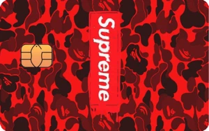 Supreme Debit Card Sticker MATTE FINISH - Picture 1 of 1