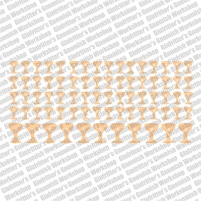 GINFRITTER GOLD CHALICE TOBOGÁN CALCOMANÍAS TRANSFERENCIAS COMPATIBLES CON WARHAMMER Foto 1 de 2