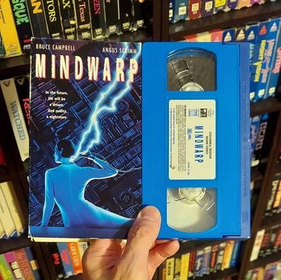MINDWARP (1991) (Columbia Tri-Star) 90's Sci-Fi/Horror Custom Colored Blue VHS - Image 1 of 4