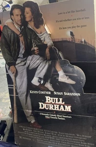 Bull Durham Movie Standee 58”x36” Kevin Costner 1988 Block Buster Karton - Bild 1 von 11