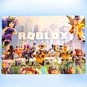 A4 Personalised ROBLOX Jigsaw Puzzle - Custom Any Name or Gamer Tag 120 Pieces - Picture 1 of 1