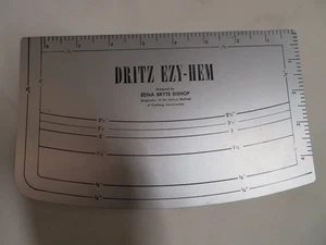 Dritz Ezy-Hem Edna Bryte Bishop No. 617 Seamstress Tailoring Measuring Tool - Picture 1 of 5