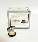 PHB Porcelain Hinged Box Compact With Powder Puff Trinket Midwest 36802 ~ New