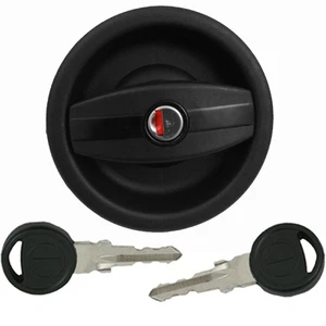 Türschloss Schloss Tür Wohnwagen Wohnmobil Caravan Boot rund schwarz rechts 2GR - Bild 1 von 2