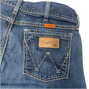 Wrangler FR Herren Jeans 33x30 Flame Resistant Dark Wash Workwear Dicke Nähte - Bild 1 von 10