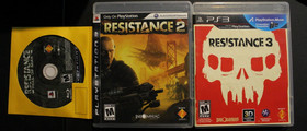Resistance 1, 2, and 3 Trilogy Bundle for Sony PlayStation 3 Tested Working