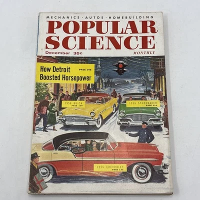 Vintage Popular Science Dec 1955 How Detroit Boosted Horsepower, Studebaker Foto 1 de 4