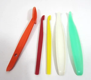 Tupperware Vintage Jadite Verde Lattuga Corer/Coltello Agrumi Strumento Gadget + Extra LOTTO 5 - Foto 1 di 8