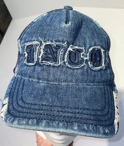 JNCO Jeans Premium Vintage Distressed Denim Mesh Snapback Hat Cap Retro 90's Y2K - Picture 1 of 15