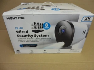 night owl 2k HD wired security system 8 cameras 2TB 12 channel dvr CL-FT4D2-88L - Picture 1 of 9