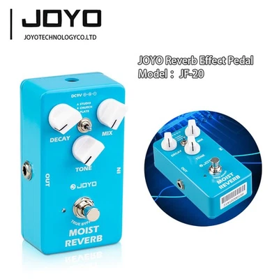 Pedal efecto reverberación JOYO con 3 efectos de reverberación estudio, iglesia, placa True Bypass Foto 1 de 4