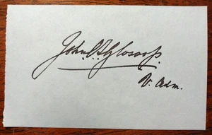 Vice Ammiraglio John C. T. Glossop (1871-1934) Taglio Firma con Iscrizione - Foto 1 di 1