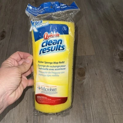 Cabezal de fregona Quickie 9" x 4" amarillo tipo M Microban Xtra absorbente recarga sellado NUEVO Foto 1 de 4