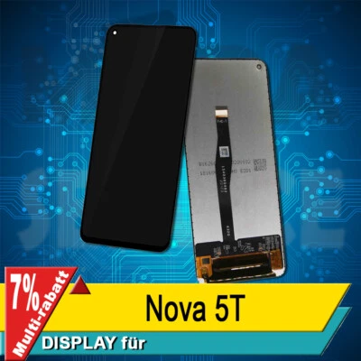 Display Für Huawei Nova 5T Komplettes Bildschirm Lcd Touch Schwarz - Bild 1 von 4