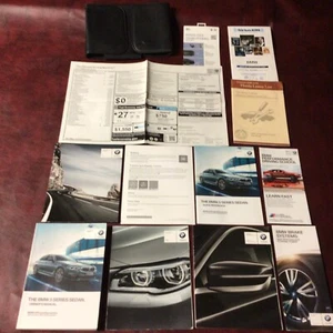 2017 BMW 5 SERIES 530 540 550 COMPLETE OWNERS MANUAL BOOKS REF & XM GUIDE CASE - Picture 1 of 8
