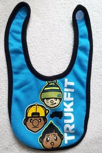 Trukfit ~ Boys Baby Bib ~ 3-6 Months ~ Blue/Black - Picture 1 of 4