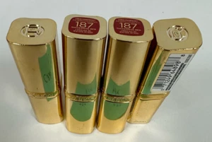 L'oreal Colour Riche Lipstick - 187 SUCCESSFUL RED PACK OF 4 - Picture 1 of 2