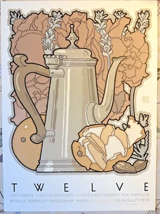 David Lance Goines signed Artist Proof (#104) TWELVE: Chez Panisse twelfth anniv - Bild 1 von 13