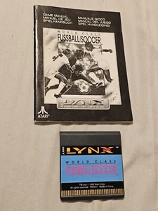 World Class Fussball/Soccer Atari Lynx Tested With MANUAL! - Picture 1 of 4