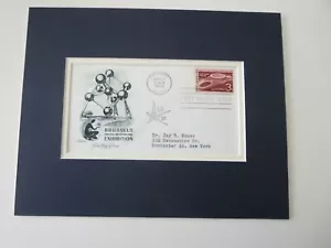 La exposición de Bruselas 1957 y portada del primer día de su propio sello - Imagen 1 de 1