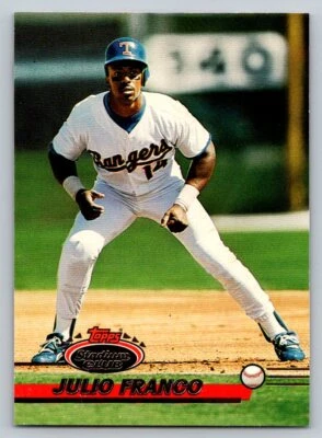 1993 Stadium Club #651 Julio Franco Texas Rangers - Image 1 of 2