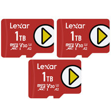 Lexar PLAY 1TB microSDXC UHS-I Memory Card Up to 150MB/s Read 3 Pack