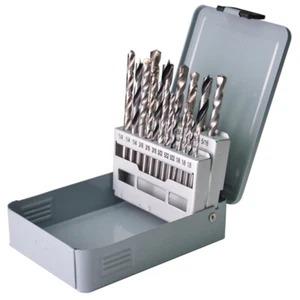 18 STCK. Metall Mauerwerk Holz Sortiert Bohrer Bit Set 1/8" 5/32" 3/16" 1/4" 5/16" 3/8" - Bild 1 von 3
