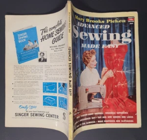 RARE Vtg 1954 Advanced Sewing Made Easy Dressmaking Hats Mary Brooks PIcken PB - Imagen 1 de 17