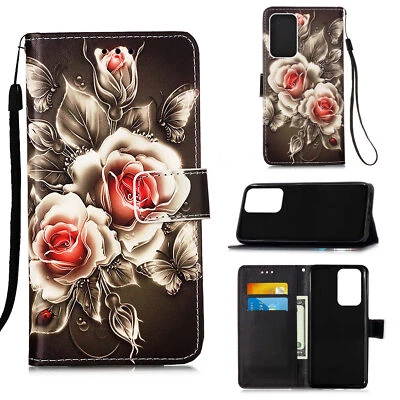 Flower Flip Wallet Phone Case For iPhone 11 12 13 Pro Max XR XS 6 7 8 Plus SE - Image 1 of 4