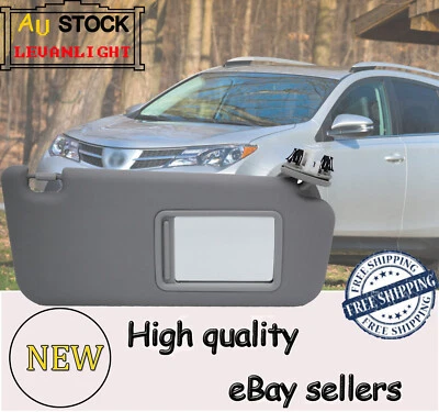 NEW For Toyota RAV4 06-13 Driver Side Right Grey Sun Visor AU 74320-42501-B3 - image 1 of 4