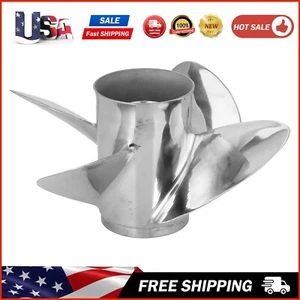 13x21 Stainless Steel Boat Propeller 15 Spline Tooth 4Blades Fit Yamaha 50-130HP - Picture 1 of 6