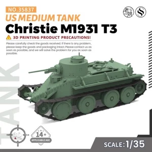 SSMODEL SS35837 1/35 Kit Modelo Militar US Christie M1931 T3 Tanque Mediano - Imagen 1 de 10