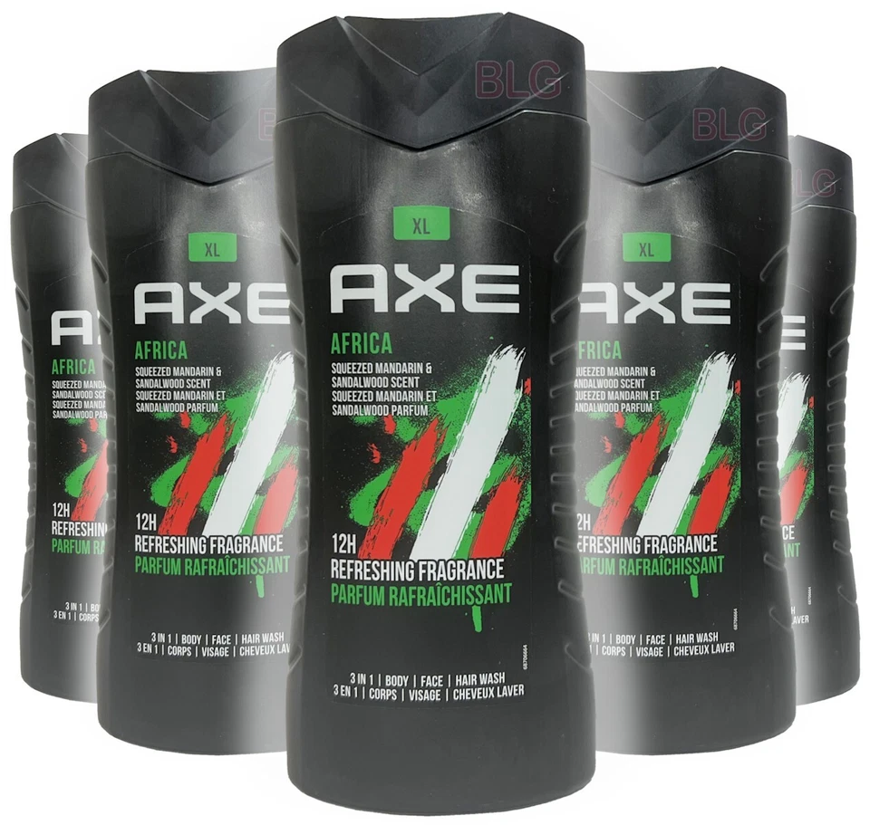 Axe AFRICA Body Wash Dark Chocolate Scent 13.5oz Shower Gel Lotion Body Wash 1Pc