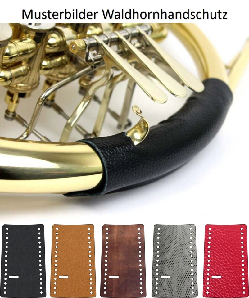 REDI Protector | Handschutz für Waldhorn | Horn | Frenchhorn aus echtem Leder