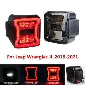 Rear Taillights LED Brake Lights Reverse Turn Lamps For Jeep Wrangler JL 2018-23 - Picture 1 of 11