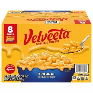 Velveeta Shells & Cheese Original Mac & Cheese Meal (12oz 8 Pack) - Picture 1 of 10