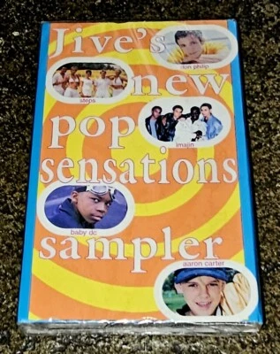 Rare JIVE New Pop Sensations CASSETTE Sampler AARON CARTER Don Philip IMAJIN etc - Image 1 of 4
