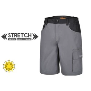 Bermuda da lavoro pantaloni corti leggeri grigio elasticizzati Beta 7821SG ✔ - Picture 1 of 4