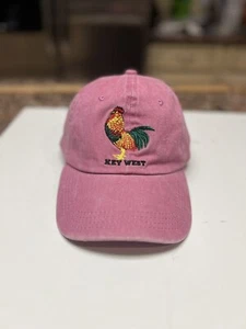 Key West Embroidered Rooster Cock Hat Vintage Vacation Deep Sea Fishing Buffet - Picture 1 of 4