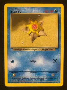 Pokemon 65/102 Staryu Base Set Unlimited Common NM - Bild 1 von 2