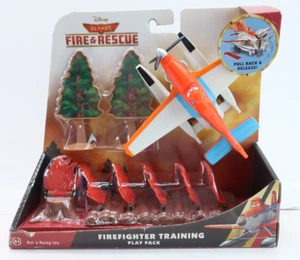 Disney Pixar Planes Fire & Rescue Firefighter Training Play Pack Pull Back Dust - Picture 1 of 10