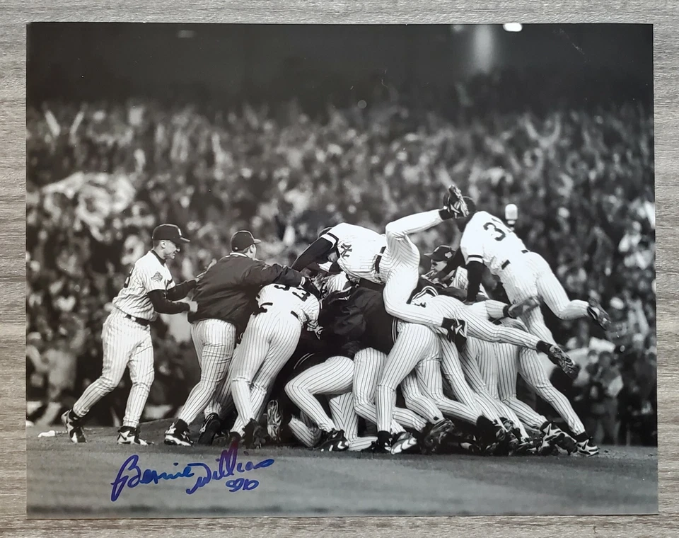 Foto metálica firmada por Bernie Williams 11x14 New York Yankees NY LEGEND RAD Foto 1 de 1