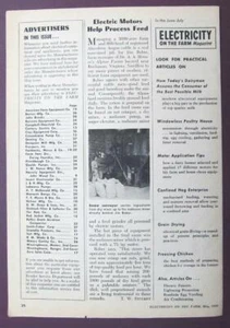 Artículo original de la granja eléctrica 1958 presenta a Jim Baber de Buchanan, Virginia - Imagen 1 de 1