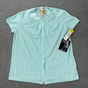 NWT Vtg Vanity Fair Azure Mist Size M Nylon Nightshirt Style 90107 NOS - Picture 1 of 11