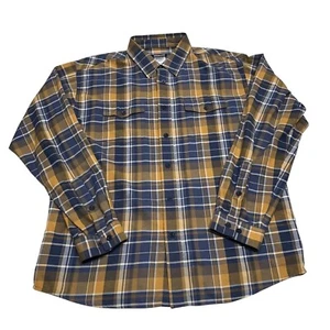 Patagonia Mens Organic Cotton Plaid Button-Down Shirt Long Sleeve Size L - Picture 1 of 11