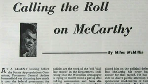 De colección McCarthyism Red Scare Anti Comunista Progresista Roll Call c. 1954 - Imagen 1 de 9
